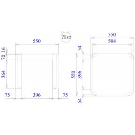 Журнальный столик Квадро