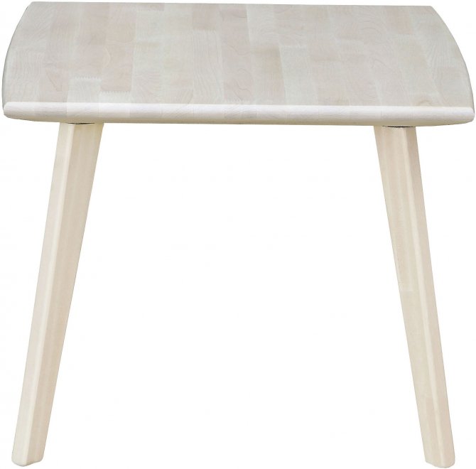 Журнальный столик Ретро лак прозрачный