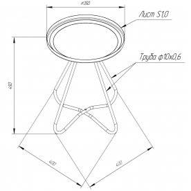 Журнальный столик SHT-CT3-1