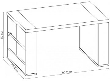 Журнальный столик Стайл-1 СЖ.006.900-00 дуб феррара / венге цаво