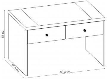 Журнальный столик Стайл-4 СЖ.009.900-01 дуб феррара / венге цаво