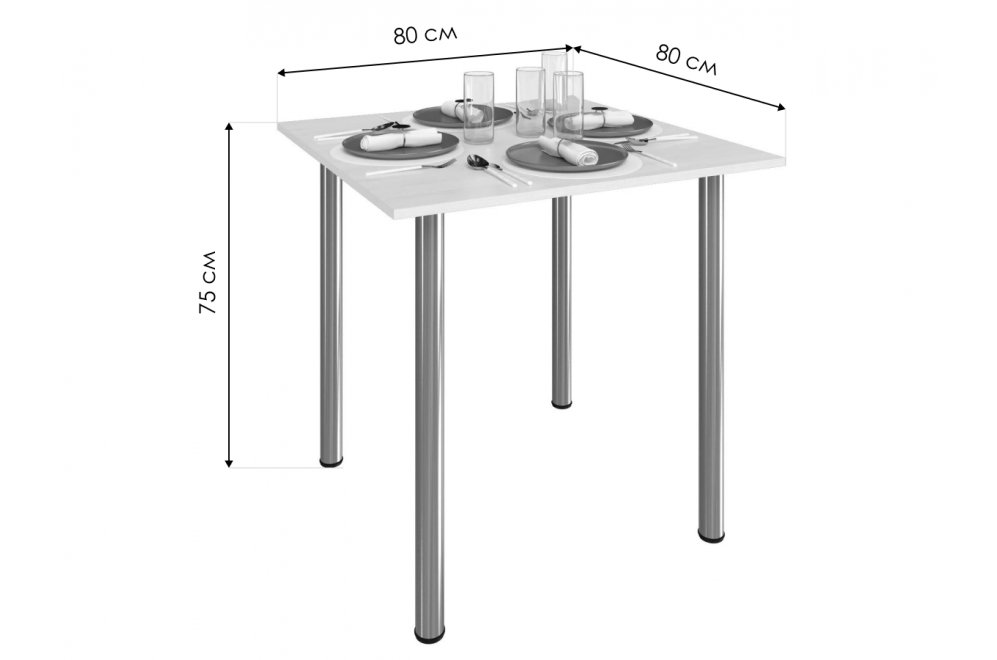 Деревянный стол 2 дуб сонома