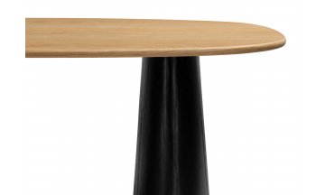 Деревянный стол Ares дуб / черный