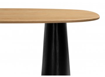 Обеденный стол Ares дуб / черный