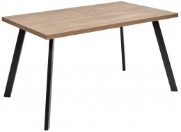 Деревянный стол Brick M 140 дуб канзас / черный