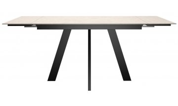 Деревянный стол DikLine DM140 хромикс белый / черный