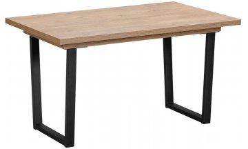 Деревянный стол Джесси бетон портленд / черный