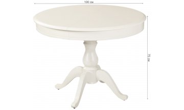 Стол деревянный обеденный Фабрицио 1 эмаль белая тон 9