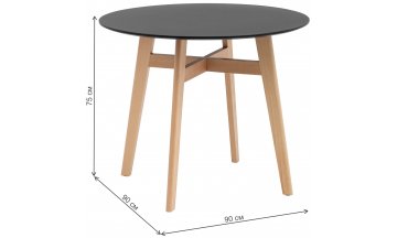 Деревянный стол Гарфильд Круглый