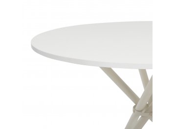 Обеденный стол Инаби 90 Белый текстурный / белый