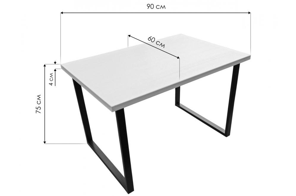 Деревянный стол Loft 90 x 60 см венге
