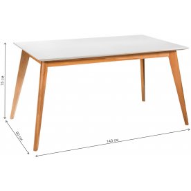 Деревянный стол Лунд