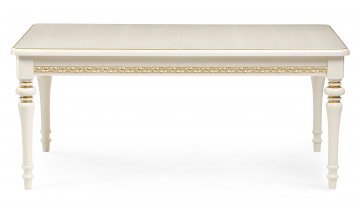 Стол деревянный обеденный Маранта прямоугольный слоновая кость