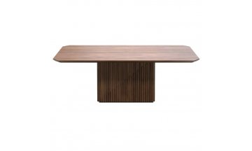 Стол деревянный обеденный Menorca MDI.DT.MN.34 шпон ореха / темно-серый матовый лак