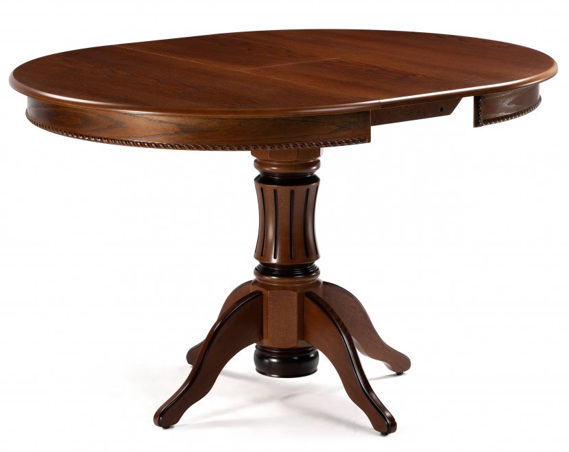 Деревянный стол Павия 100 орех с коричневой патиной