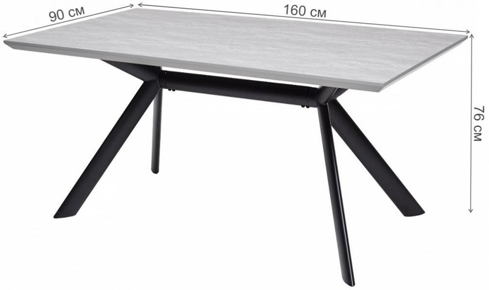 Деревянный стол Pond 160 light