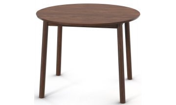 Стол деревянный обеденный Sky 100 круглый 100/140x100x78 орех американский