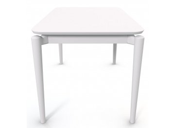 Раздвижной стол Vasto 1300 прямоугольный 130/178x80x77 белый матовый