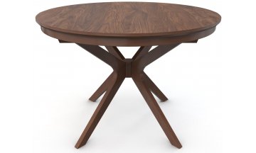 Стол деревянный обеденный Verona 1100 круглый 110/141x110x76 орех американский