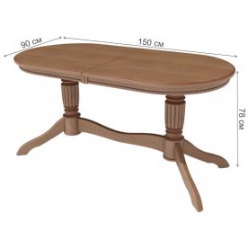 Деревянный стол Зубр-1