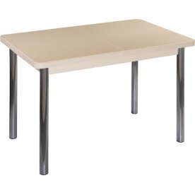 Стол Альфа ПР-1 КМ молочный дуб / камень 06 / ножка 02