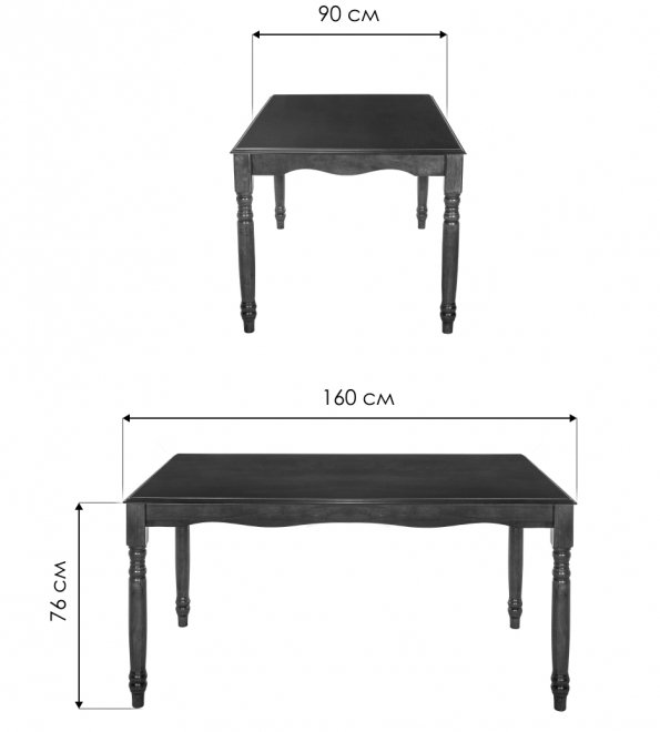 Стол Anna dirty oak