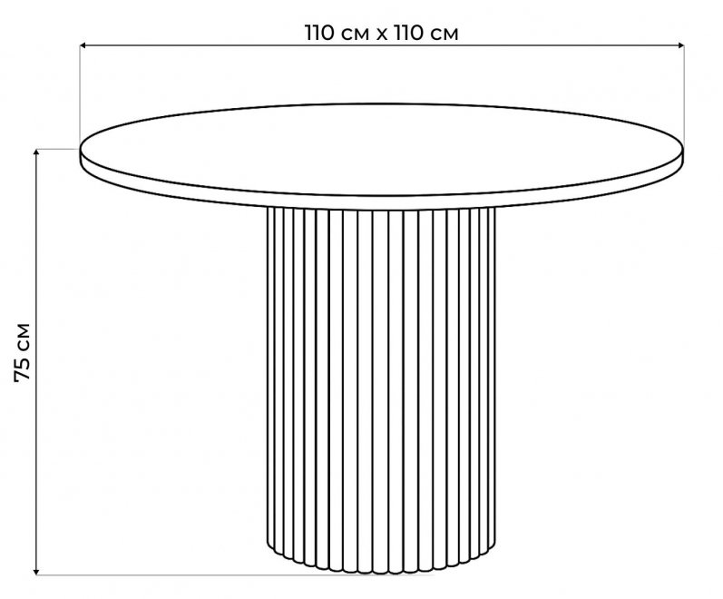 Стол Барел 110 орех кантри / черный