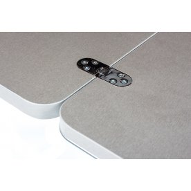 Стол Чинзано М-2 серый / серебристый, ножка 01