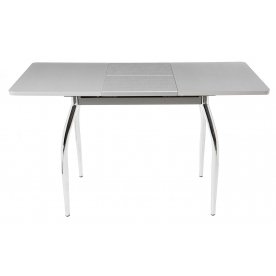 Стол Чинзано М серый / серебристый / ножка 01 хром