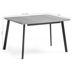 Стол Колон Лофт 120 32 мм