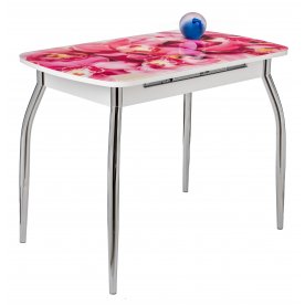 Стол Monro-3 белый / стекло фото 4 / вкладка стекло