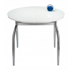 Стол Monro-К белый / белое стекло