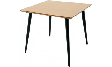 Деревянный стол Монте М 90 черное дерево /  натуральное дерево