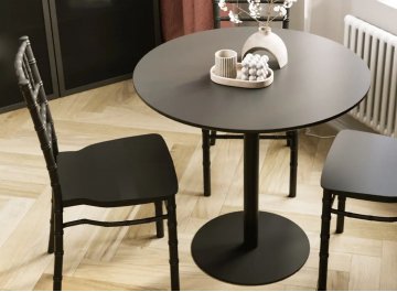 Обеденный стол Этельиэ 80 черный