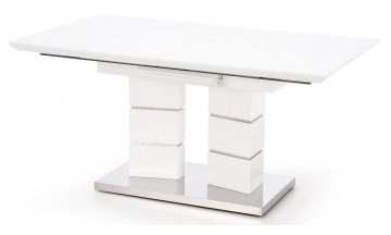 Стол деревянный обеденный Harley 160-200/90/75 белый / белый