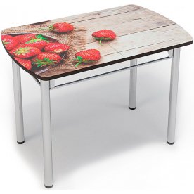 Деревянный стол Клубника