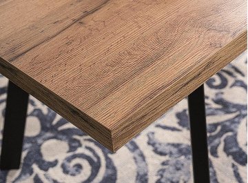 Раздвижной стол Brick 120-160/80 дуб артизан / черный