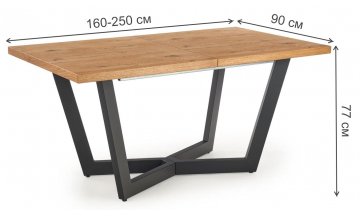 Деревянный стол Massive 160-250/90/77