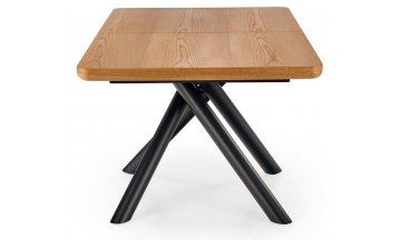 Деревянный стол Derrick 160-200/90/75 дуб натуральный / черный