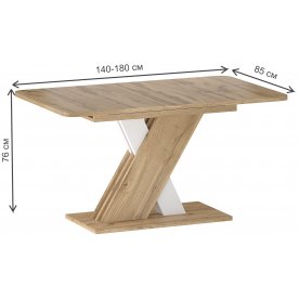 Деревянный стол Exel 140-180/85