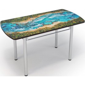 Деревянный стол Река