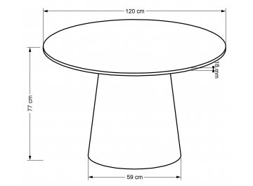 Деревянный стол Ginter 120/77