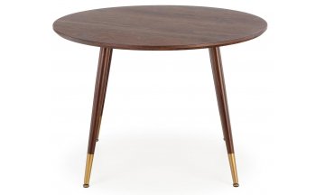 Деревянный обеденный стол Торрет 110/76/72 орех / золотой