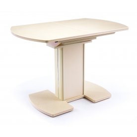 Стол Реал ПО КМ 06 / крем / ножка 05 / крем / КМ 06