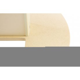 Стол Реал ПО КМ 06 / молочный дуб / ножка 05 / крем / КМ 06