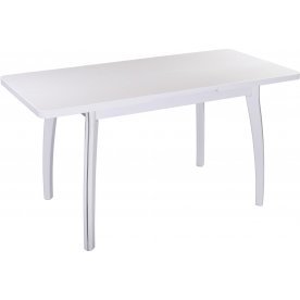 Стол Реал ПР КМ белый / камень 04 / ножка 07 белый