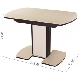 Стол на тумбе Румба ПО 05