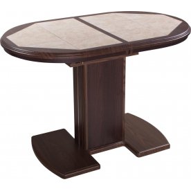 Стол Шарди О орех / плитка 98 / ножка 05 орех