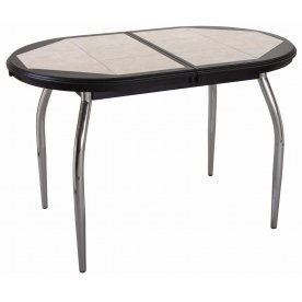 Стол Шарди О венге / плитка 98 / ножка 01 хром