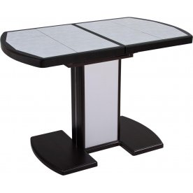 Стол Шарди ПО венге / плитка 05 / ножка 05 венге/белый